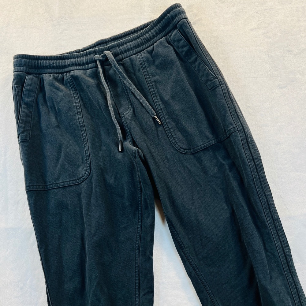 Athleta Farallon Jogger Charcoal Gray Organic Cotton Pants S/988043-00 Small